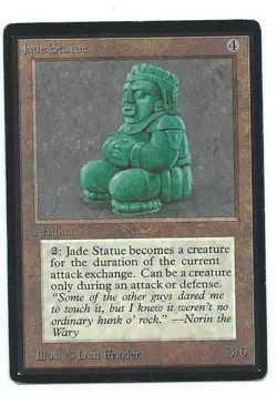 Magic MTG Beta Jade Statue Vintage Old School Gathering www_MoxBeta_com - Image 1