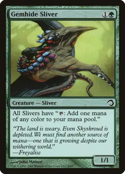 Gemhide Sliver Premium Deck Series: Slivers Foil 8 LP MTG Magic The Gathering - Image 1