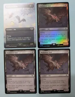 Mirkwood Bats MTG Lord of The Rings: Magic The Gathering Lot of (4) NM, Mix Bats - Image 1
