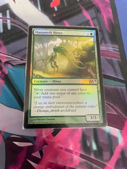 MTG - MANAWEFT SLIVER - UNCOMMON - FOIL - M14 - NM - Image 1