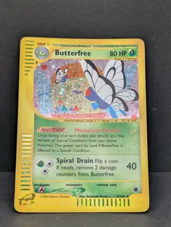 Butterfree 005/165 Expedition Base Set Holo Ultra Rare Pokemon TCG Nintendo LP - Image 3