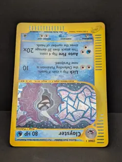 Cloyster 008/165 Expedition Base Set Holo Rare Pokemon TCG Nintendo e-reader LP - Image 4