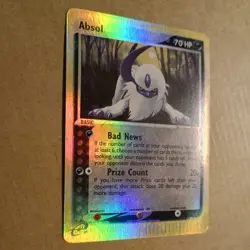 Pokemon TCG Absol EX Dragon 1/97 2003 - E Reader Reverse Holo LP - Image 2
