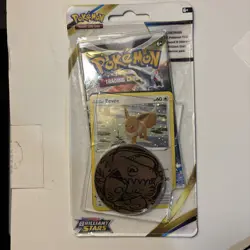 Pokemon TCG Brilliant Stars Check Lane Blister Pack EEVEE COSMO PROMO (DAMAGED) - Image 1