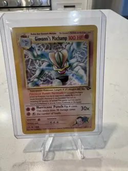 Pokemon Giovanni's Machamp Gym Challenge 6/132 Holo Rare LP - Image 1
