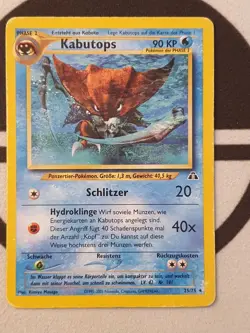 Pokemon Karte Kabutops 25/75 Neo Entdeckung Set Deutsch Pokemon Original TCG - Image 3