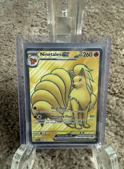 Pokemon Ninetales ex Ultra Rare 186/165 Full Art Holo Scarlet & Violet 151 - Image 1