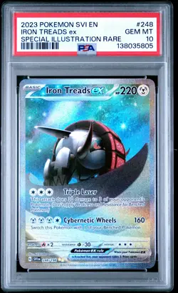 2023 Pokemon Svi En-Scarlet & Violet #248 Iron Treads Ex SIR PSA 10 - Image 1