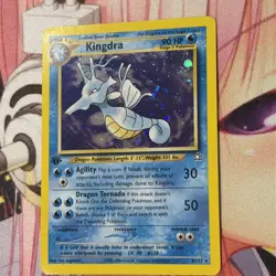 Kingdra 8/111 Pokemon Neo Genesis 1st Edition Holo Rare - Image 3