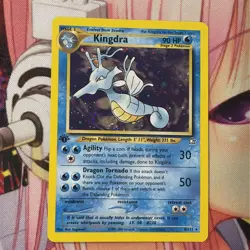 Kingdra 8/111 Pokemon Neo Genesis 1st Edition Holo Rare - Image 4