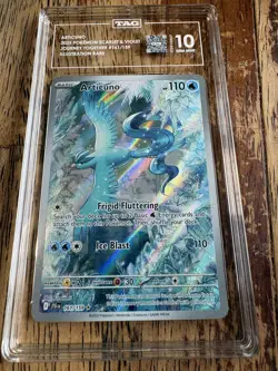 2025 POKEMON JTG EN-JOURNEY TOGETHER ILLUSTRATION RARE #161 ARTICUNO Tag 10 - Image 1