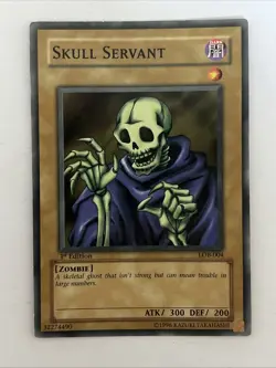 (TWO!) PL YuGiOh 1st Edition Legend of Blue Eyes Skull Servant LOB-004 Common - Image 1