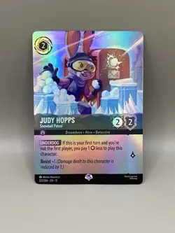 Disney Lorcana Winterspell JUDY HOPPS Snowball Patrol Epic Foil #221/204 - Image 1