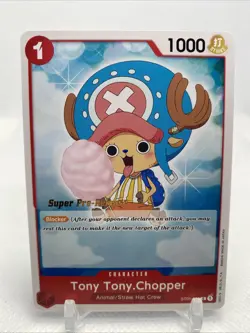 One Piece Super Pre-Release Gold Stamp ST01-006 Tony Tony Chopper English Card - Image 1