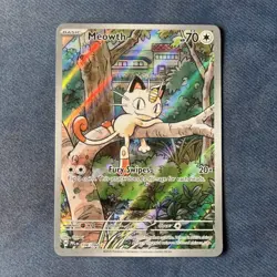 Meowth Illustration Rare 106/094 Phantasmal Flames Pokemon Card Mint - Image 1