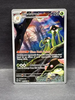 Pokemon TCG Toedscruel Paradox Rift Illustration Rare Card 185/182 - Image 1