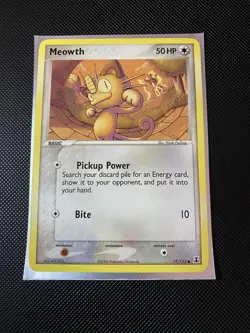 Pokemon TCG Cards Meowth 77/113 EX Delta Species Great Condition - Image 1