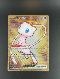 Mew EX 025/165 Metal Pokemon Card - Image 1