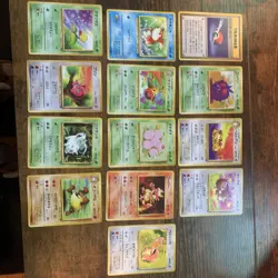 Pokemon TCG Japanese Jungle Vintage Lot 13 Cards Light Play No Duplicates - Image 1