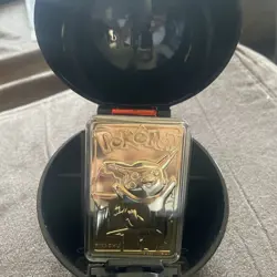 Pokemon 23K Gold Plated Trading Card Pikachu Burger King COA #25 1999 - Image 1