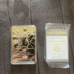 Pokemon 23K Gold Plated Trading Card Pikachu Burger King COA #25 1999 - Image 3