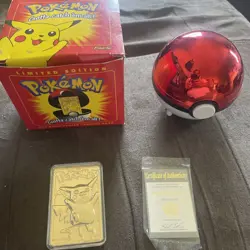 Pokemon 23K Gold Plated Trading Card Pikachu Burger King COA #25 1999 - Image 4