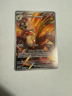 Pokemon TCG Blaziken Destined Rivals Illustration Rare Card 192/182 NM Condition - Image 1