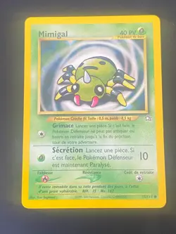 CARTE POKEMON MIMIGAL 75/111 FR COMMUNE NEO GENESIS - EXC - Image 1