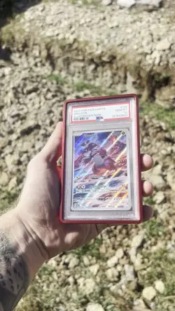 2023 POKEMON PAR EN-PARADOX RIFT ILLUSTRATION RARE #199 GROUDON PSA 10 - Image 2