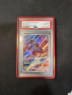 2023 POKEMON PAR EN-PARADOX RIFT ILLUSTRATION RARE #199 GROUDON PSA 10 - Image 4