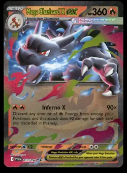 Mega Charizard X ex 013/094 Double Rare Phantasmal Flames Pokemon Near Mint - Image 1