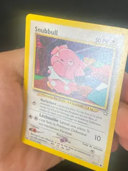 CARTE POKEMON SNUBBULL 74/111 FR COMMUNE NEO GENESIS - EXC - Image 2