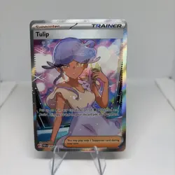 Pokemon TCG Tulip Paradox Rift Trainer Ultra Rare Full Art Holo 244/182 NM/M - Image 1