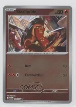 Sizzlipede Reverse Foil Pokemon Mega Evolution MEG #029 - Image 1
