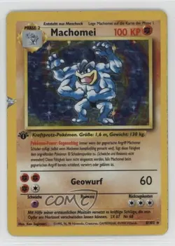 Machamp Holo German 1st Ed. Pokemon Base Set #8 1999 - Image 1