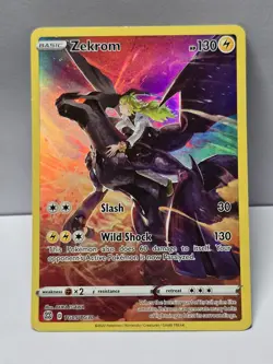 Pokemon TCG Zekrom Trainer Gallery Holo Rare TG05/TG30 Brilliant Stars LP Card - Image 1