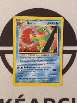 Pokemon Karte Quaxo 8/75 Holo Neo Entdeckung Set Deutsch Pokemon Original TCG - Image 2