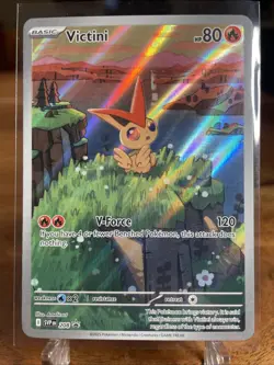 Pokemon Victini 208 SVP English HOLO BLACK STAR FULL ART PROMO NM-MINT - Image 1