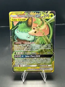 Pokemon Venusaur & Snivy GX Holo Ultra Rare 1/236 Sm-Cosmic Eclipse - Image 2