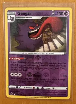 Gengar - 057/198 - Pokemon Chilling Reign Sword & Shield Reverse Holo NM - Image 1