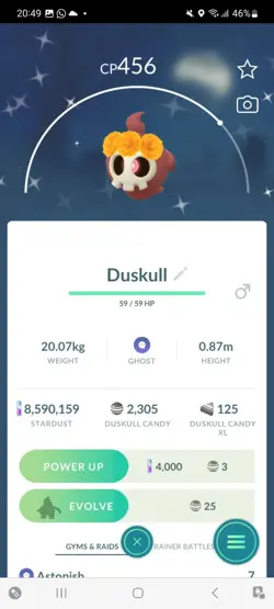Pokemon Go Shiny Duskull Flower Crown Halloween - Image 1