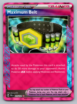 Maximum Belt Pokemon Prismatic Evolutions 117/131 ACE SPEC Rare NM - Image 1
