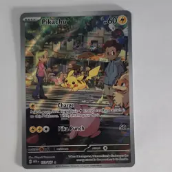 Pokemon Pikachu 173/165 Sv: Scarlet & Violet 151 Illustration Rare Holo 60 HP - Image 1