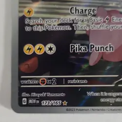 Pokemon Pikachu 173/165 Sv: Scarlet & Violet 151 Illustration Rare Holo 60 HP - Image 5
