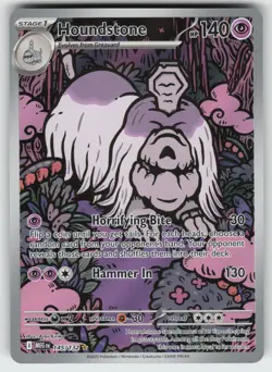 Houndstone Illustration Rare ME01: Mega Evolution 145/132 Pokemon - Image 1