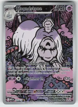 Houndstone Illustration Rare ME01: Mega Evolution 145/132 Pokemon - Image 1