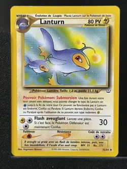 Carte Pokemon Lanturn 32/64 Edition 2 Ed 2 Neo Revelation Wizards FR 1 - Image 2