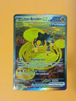 Pokemon Temporal Forces Iron Boulder ex 207/162 Special Illustration Rare - Image 1
