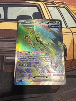 IRON LEAVES EX 203/162 SPECIAL ILLUSTRATION RARE TEMPORAL FORCES POKEMON NM/M - Image 1