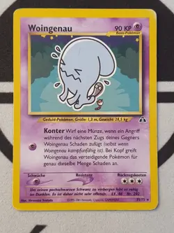 Pokemon Karte Woingenau 35/75 Neo Entdeckung Set Deutsch Pokemon Original TCG - Image 3